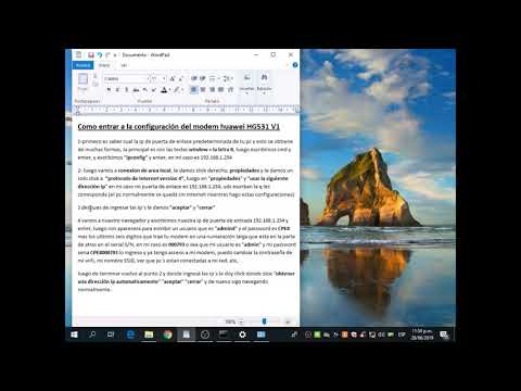 COMO ENTRAR A LAS CONFIGURACIONES DEL MÓDEM HUAWEI HG531 V1 DESDE MI PC