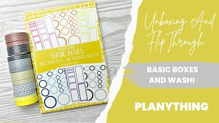 @Planything | FLIP THRU &amp; UNBOXING | Basic Boxes Sticker Book | Rachelle’s Plans