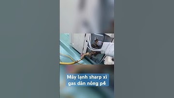 Sửa máy lạnh sharp xì gas cục nóng tại Điện Lạnh Anh Thắng p4 #suamaylanhsharpxigascucnong #tphcm