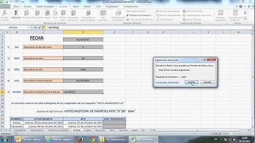EXCEL AVANZADO PARTE 4/7 FUNCIONES  FECHAS
