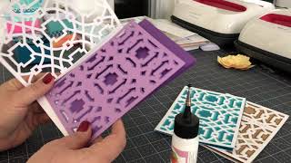 Gluing An Intricately Cut/Multi Layered Card from Anna Griffin