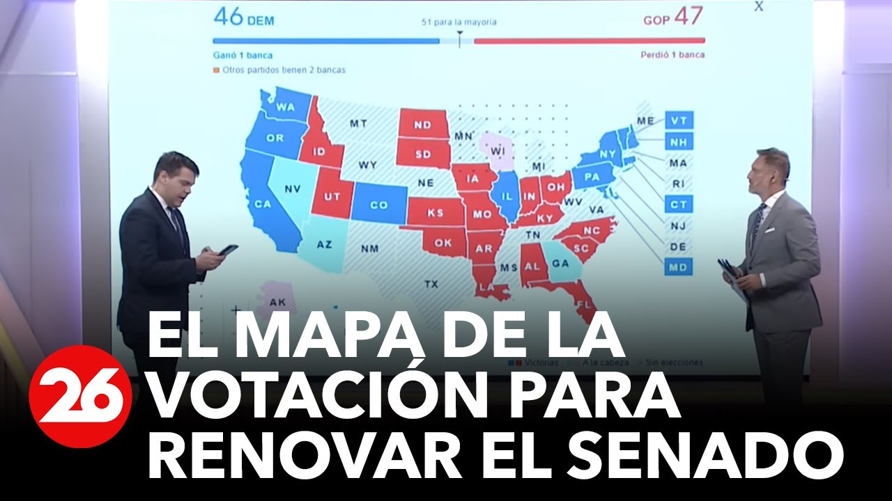 MidtermsEnCanal26 EE.UU el mapa de la