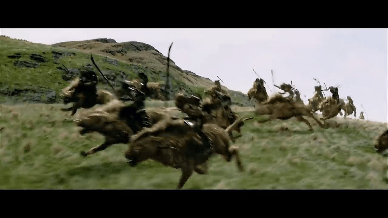 WARGS AMBUSH SCENE LORD OF THE RINGS THE TWO TOWERS YouTube