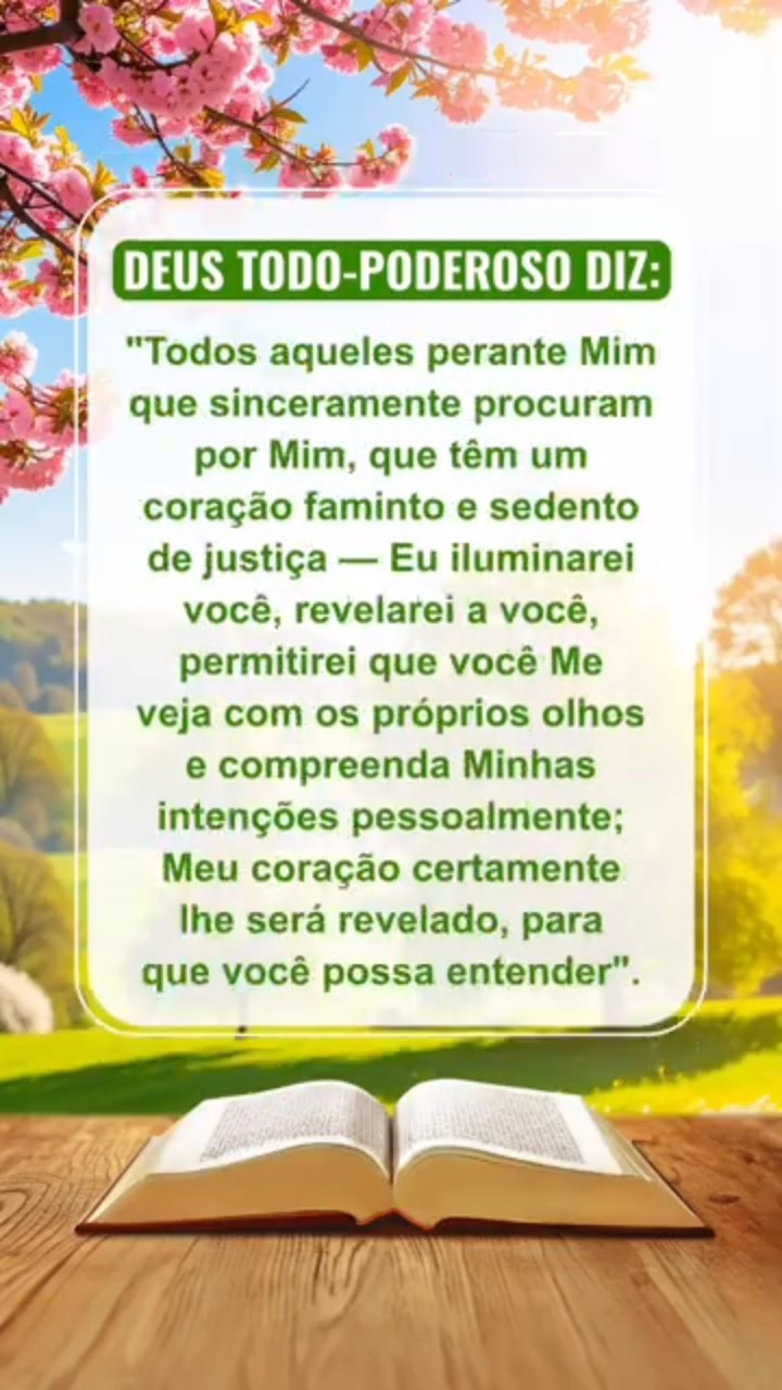Acalme-se diante de Deus, leia Suas palavras