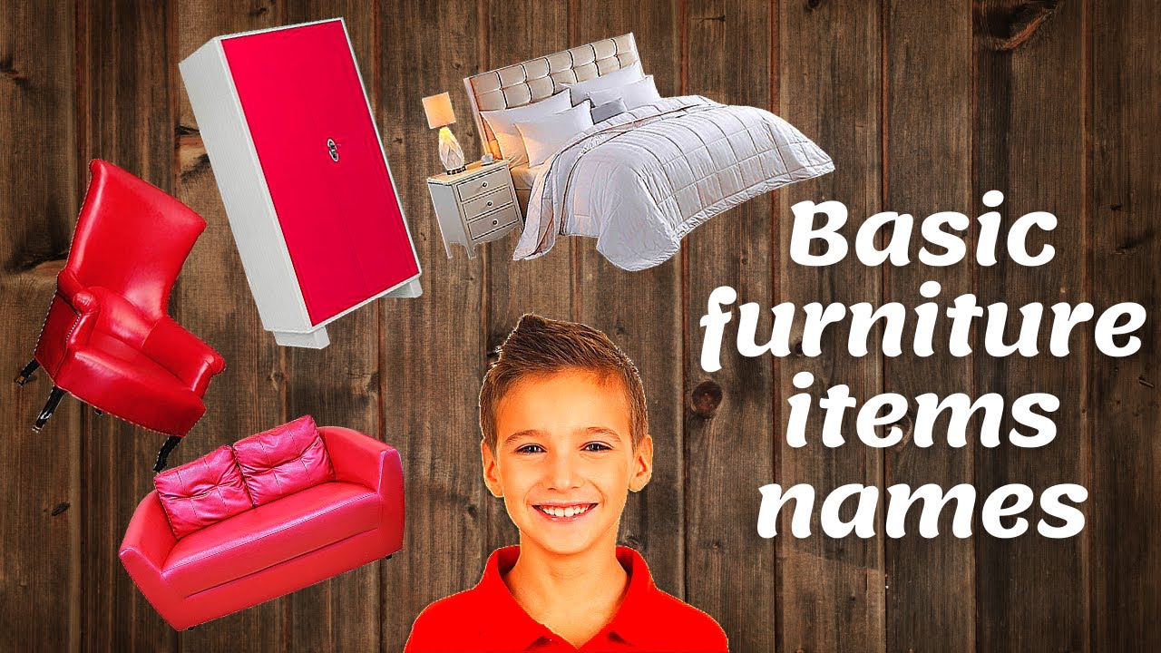 Basic furniture items name Furniture names for kids YouTube