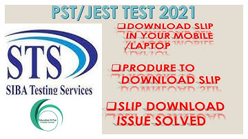 Download PST/JEST Slips SIBA 2021 (31-August-2021)