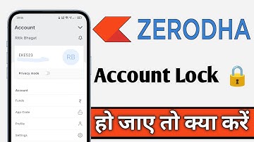 Zerodha Me Account Lock Ho Jaye To Kya Kare, Zerodha Account Lock Fixed