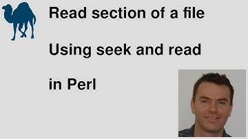 Read a section of a file using Perl