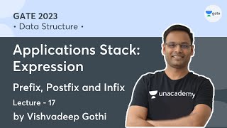 Data Structure | L-17 | Applications Stack: Expression | Prefix, Postfix and Infix |Vishvadeep Gothi screenshot 1