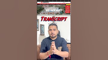 How to Apply for Transcript from DAV University Jalandhar | Step-by-Step Process 2025