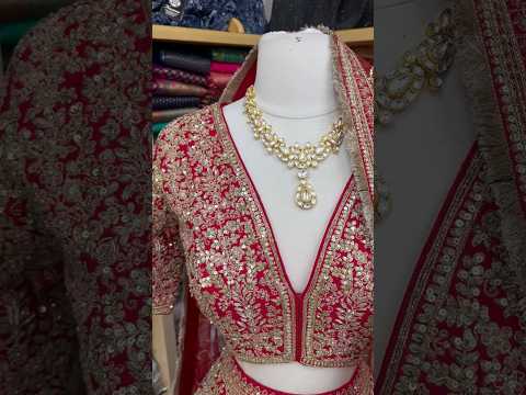 Make a statement on your special day with this stunning red bridal lehenga! 🔥💃👰 #redbridallehenga