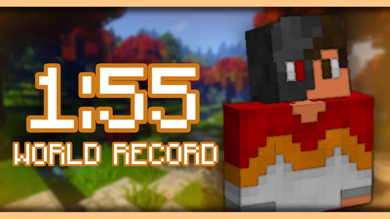 (1:55.342) WORLD RECORD - Minecraft Set Seed Glitchless [FWR] - YouTube