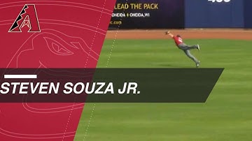Steven Souza Jr. makes diving catch and turns a double play