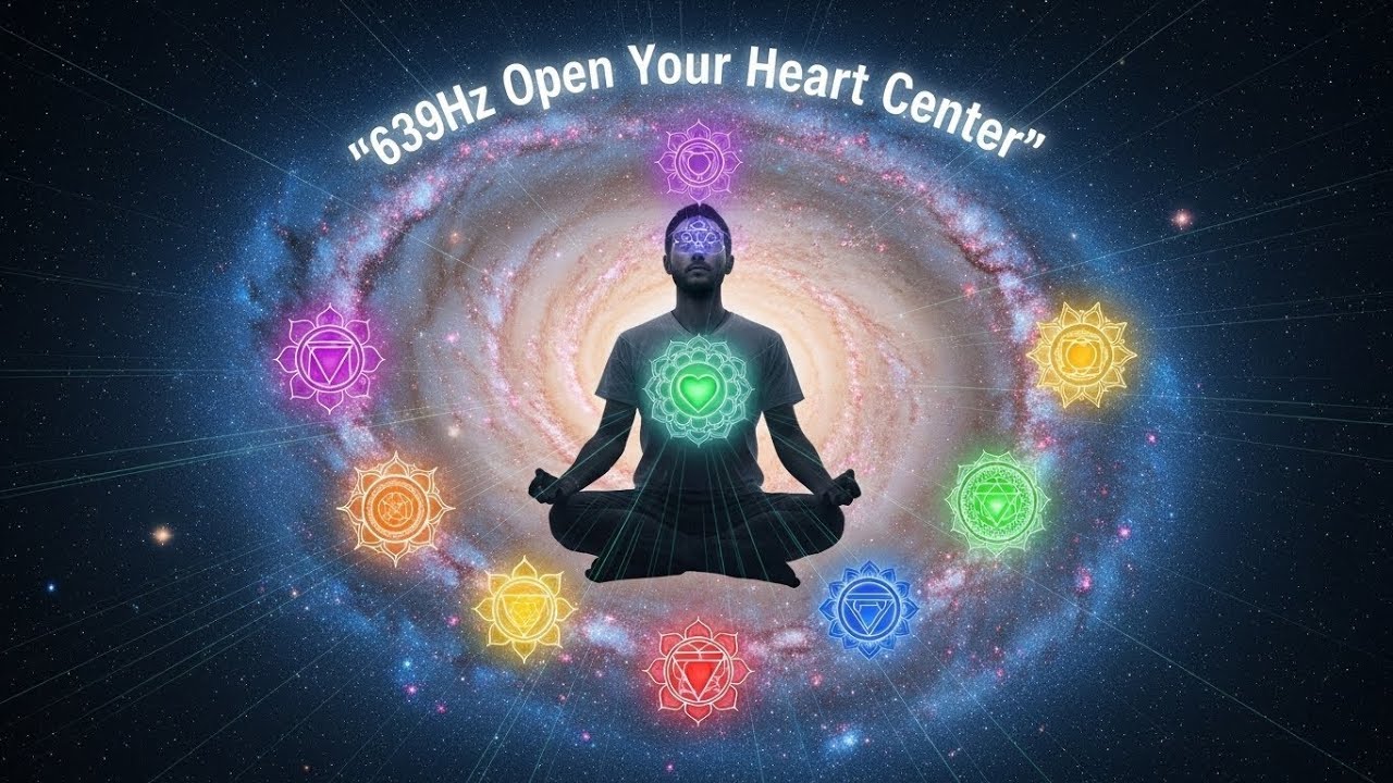 528Hz DNA Healing Music with Subtle Galaxy Background and Space Ambience