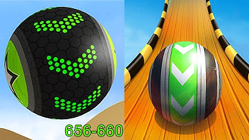 Going Balls VS Sky Rolling Ball 3D Android iOS Mobile Gameplay Walkthrough Level 656-660