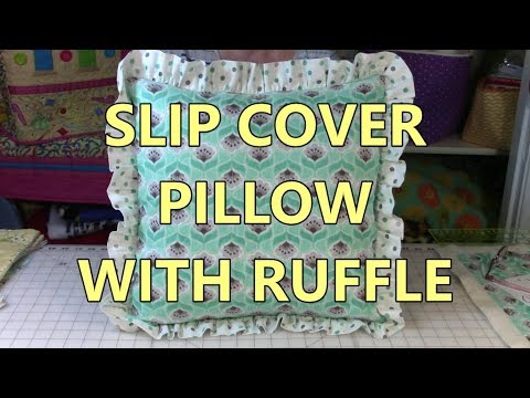 How to Sew a Square Pillow Cover with Pom Pom Trim - The Ruffled Purse®