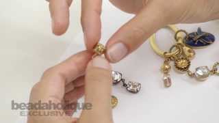 How to Make Earrings with Bead Caps, Chatons, and Prong Settings by Becky Nunn