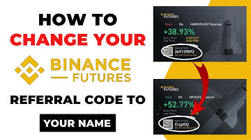 How To Change Your Binance Futures Referral Code To Your Name | Binance Profit Card Name Change