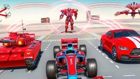 Shark Robot Car Game - Tornado Robot Bike Games 3D - Android Gameplay