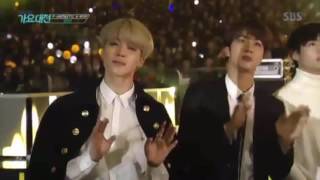 161226 BTS REACTIONS CUT#1 2016 SBS GAYO DAEJUN