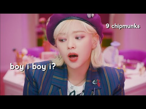 twice 'The Feels' but it gets faster everytime they say boy
