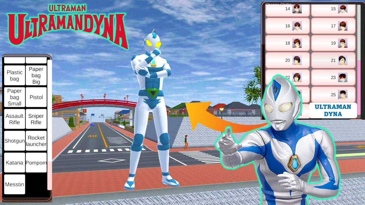 TUTORIAL MUNCULIN ULTRAMAN DYNA MIRCALE #sakuraschoolsimulator @AnakeSDe