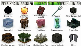 Every Minecraft Rarest Things Explained in 4 minutes 
