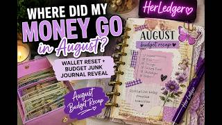 Where Did My Money Go in August? | Wallet Reset + Budget Junk Journal Reveal screenshot 1