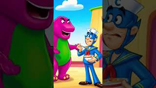 Barney Stops Weirdo From Coming On School Grounds!! @barney