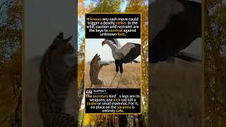 Secretary Bird vs. Serval: The Savanna’s Tallest Threat#SecretaryBird #Serval #AfricanWildlife