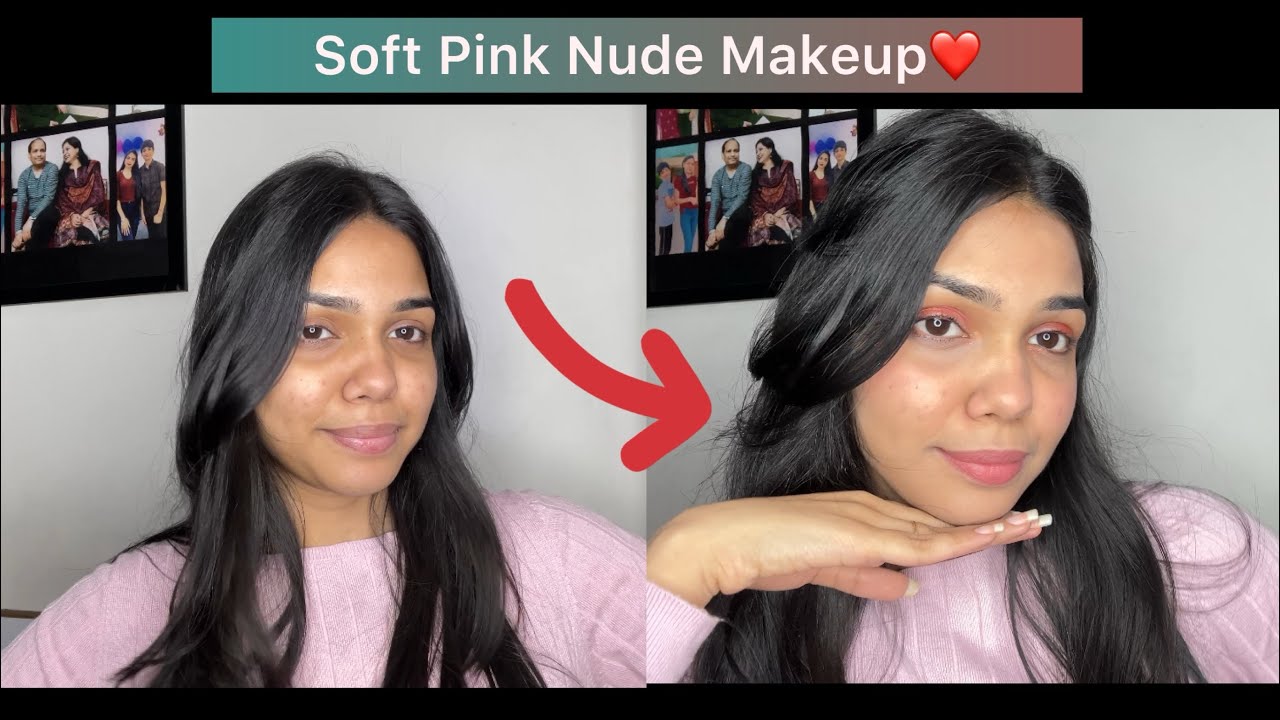 Soft Nude Pink Makeup Look | Everyday Minimal Makeup for Beginners✨