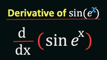 How to Differentiate sin(e^x) || Derivative of sin(e^x)