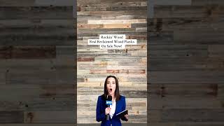 Best wood ever! Get yours now while they’re on sale! #RockinWood #RusticDecor #AccentWallGoals