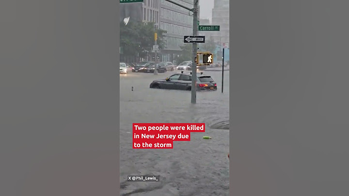 Dua orang tewas akibat banjir bandang di New Jersey dan New York