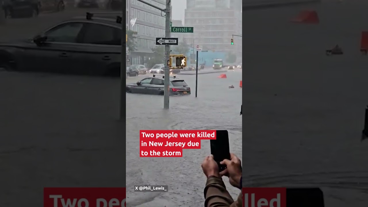 Two dead after flash flooding in New Jersey and New York