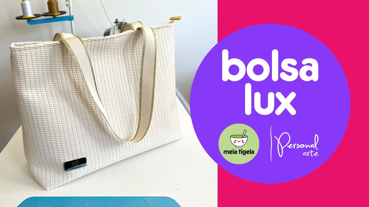Bolsa Lux - molde gratuito em medidas!