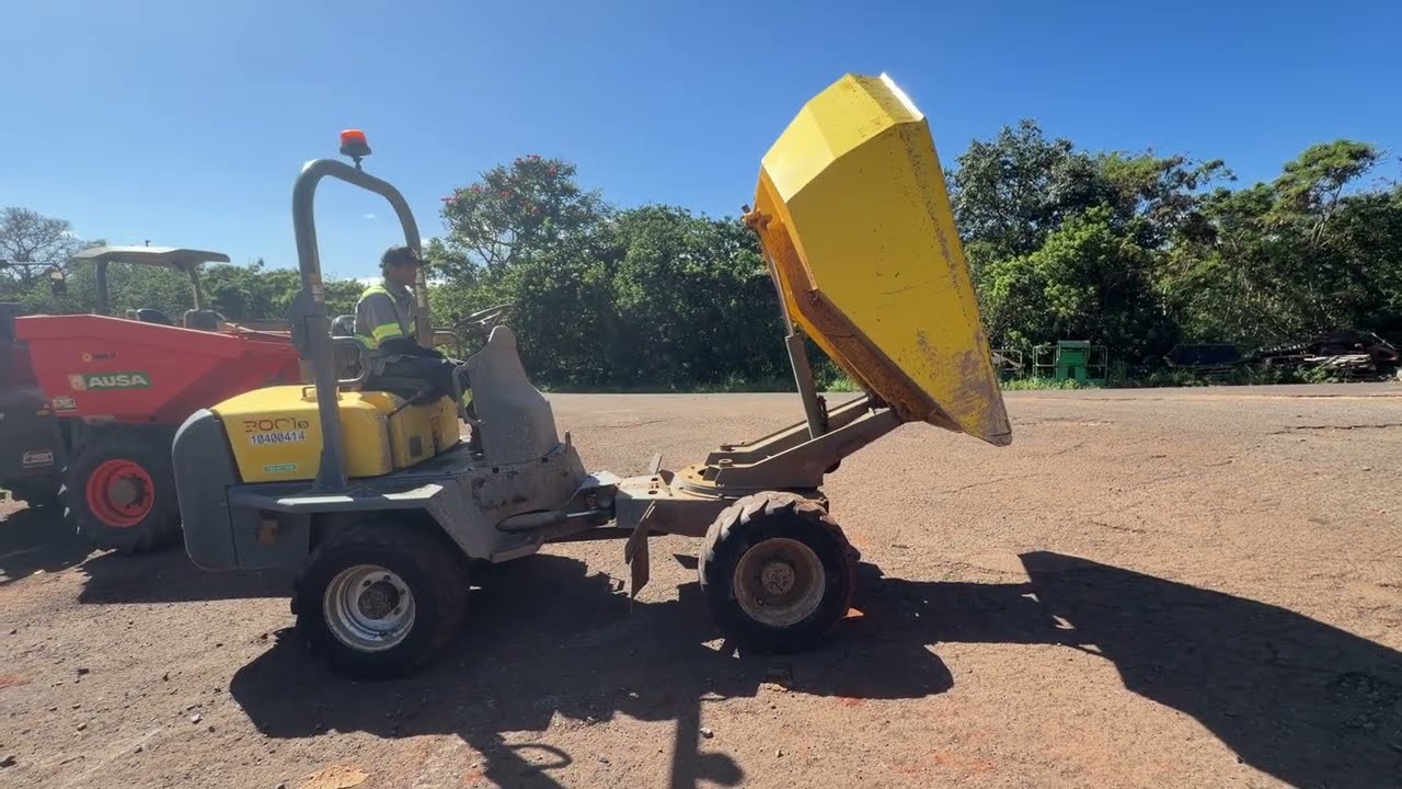 Lot 9 2021 Wacker 3001S Four-Wheel Site Dumper Lihue Kauai online auction IslandBid.com