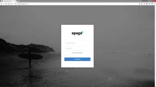 Utbildning 1 - Inloggning Till Epage Editor