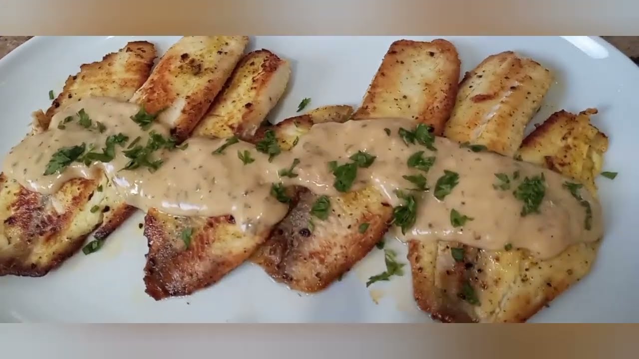 FILÉ DE PEIXE COM MOLHO DE MAIONESE E ALHO! RÁPIDO, FÁCIL E GOSTOSO! 