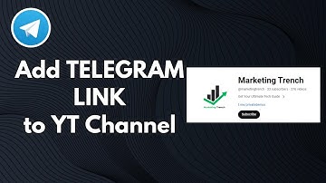 How to Add Telegram Link to YouTube Channel | Add Telegram Link to YouTube Channel - [Updated]