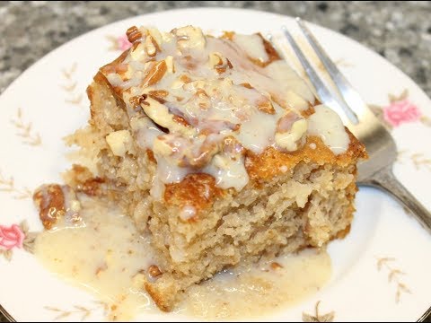 Making a Southern Pecan Praline Cake with Butter Sauce – Recipe