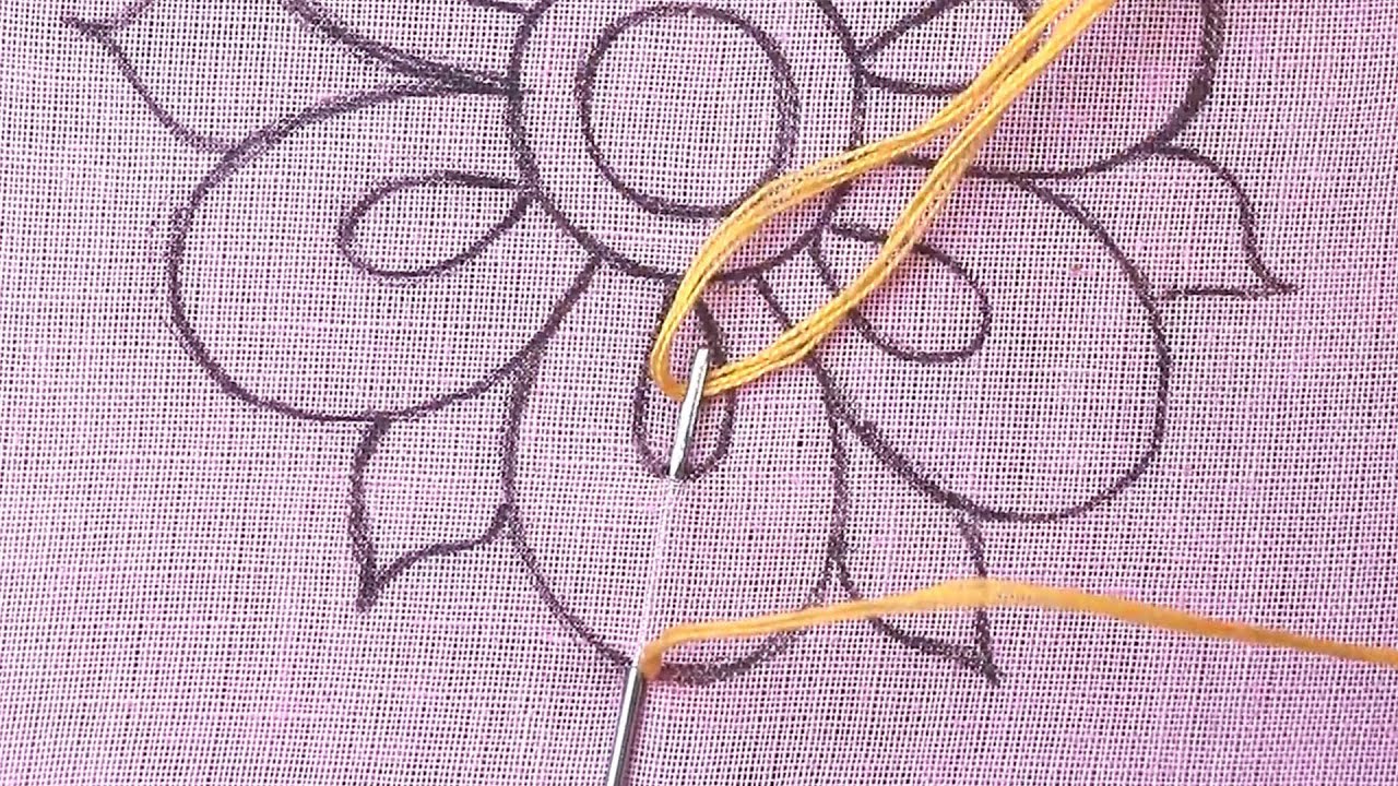 ⁣amazing hand embroidery designs specially for tablecloth, cushion cover, pillow cover and bedsheets