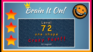Brain It On! Level 72 One Shape CRAZY FAST!! by nagmok