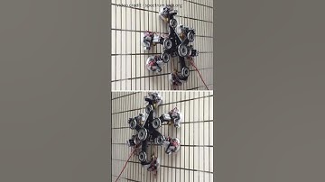 Echte muurkruipende robot met geavanceerde zuigtechnologie!