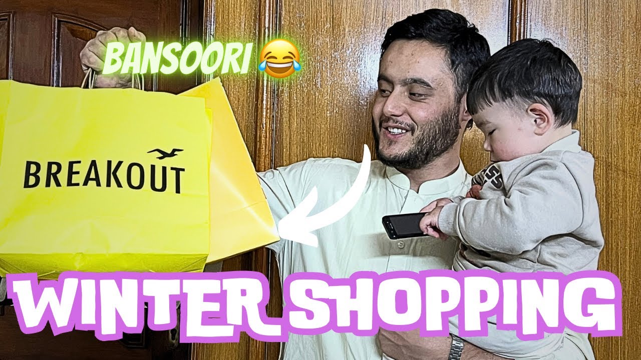 Bansoori by baby Mustafa Haider 😍😂 | Winter shopping 🛍️⛄️