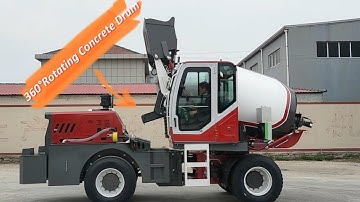 Self Loading Concrete Mixer - 270° Rotating Drum - Front Operating Cab👈