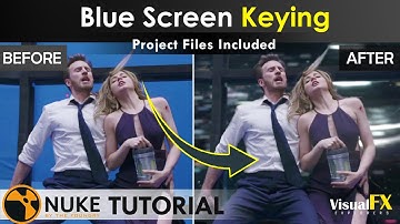 Easy Blue Screen Keying Tutorial | Nuke Compositing Tutorial | VisuaFX_Explorers