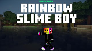 Best Rainbow Slime Boy Minecraft Skin 👾 Download and Install Links 👾 Rainbow Slime Boy