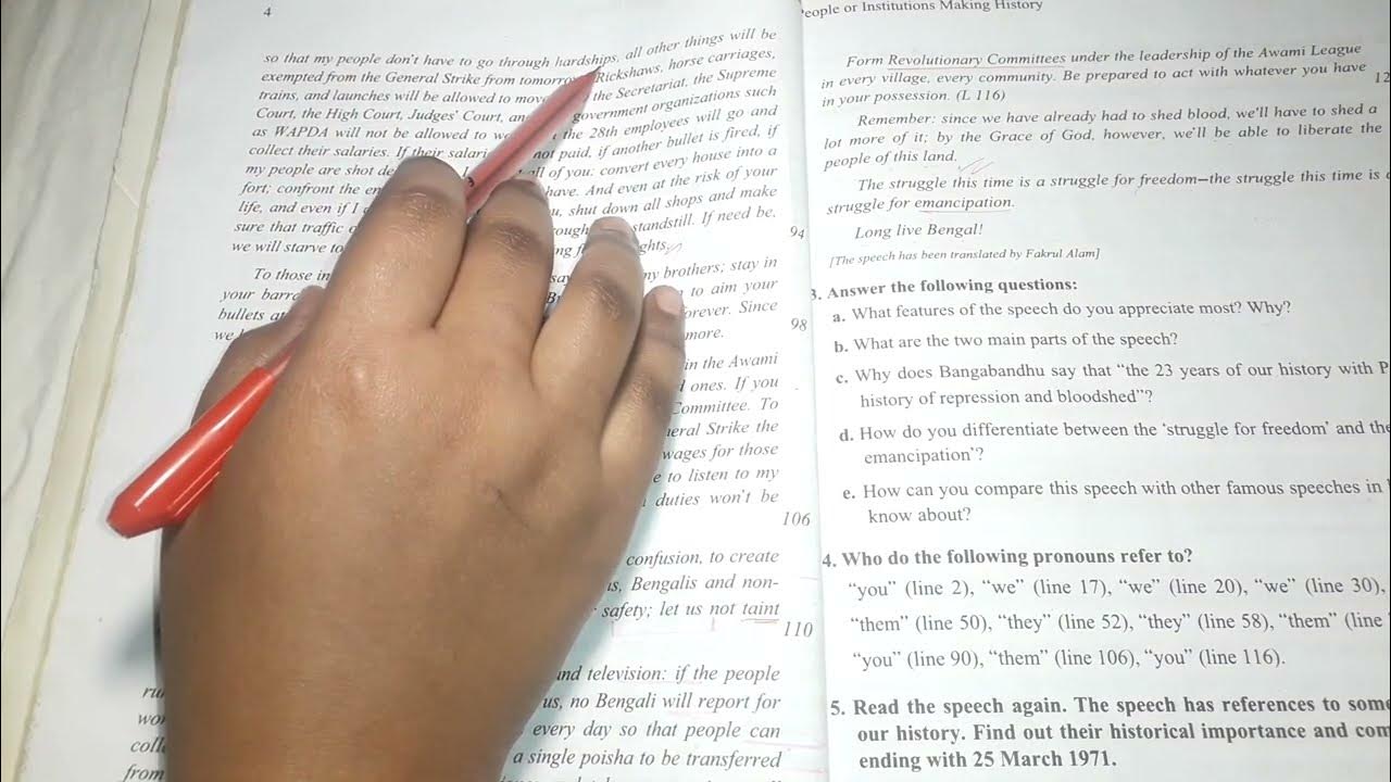 Class 1112 English 1st paper Unit 01 lesson 01 part 08 YouTube