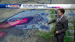 Video: Heavy lake effect snow in New York Friday (11-17-22)